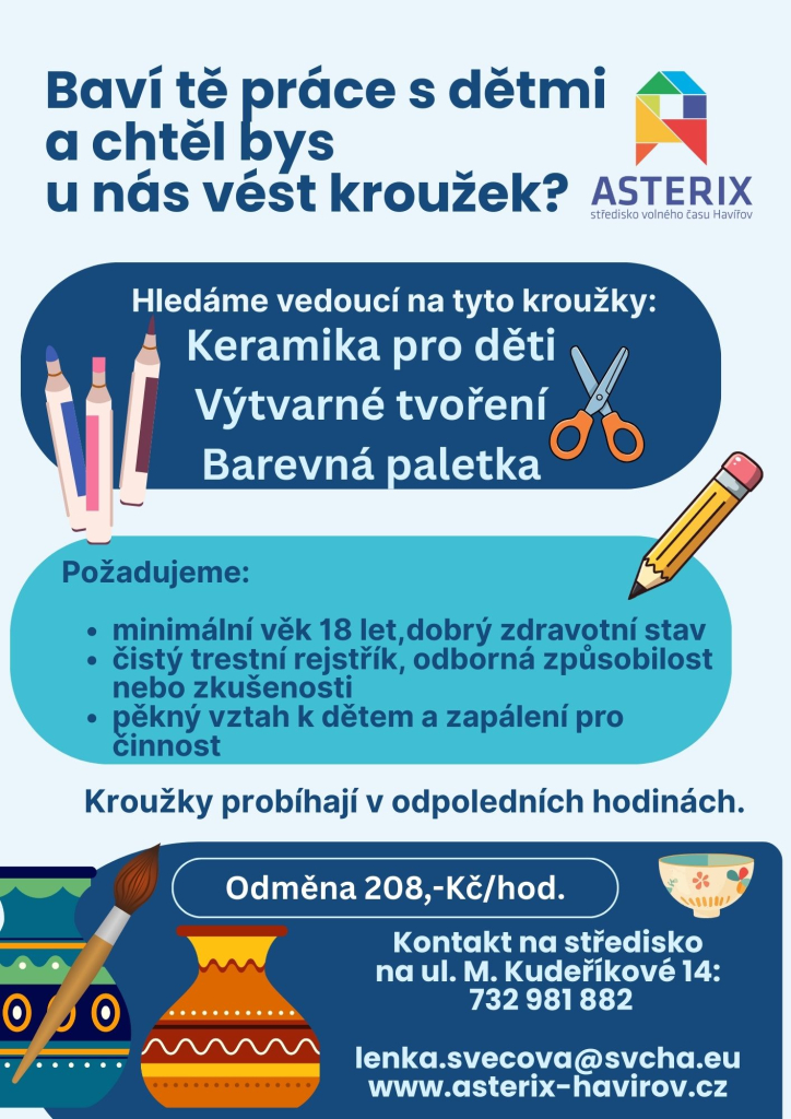 Hledáme nové vedoucí kroužků