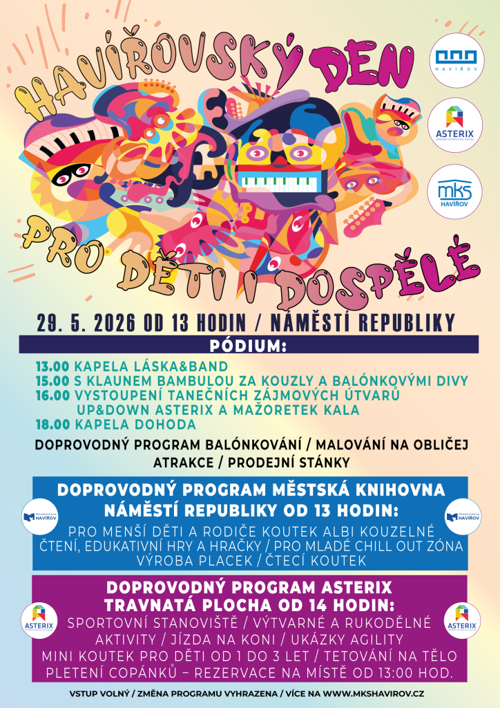 Havířovský den pro děti i dospělé 2026 - PROGRAM