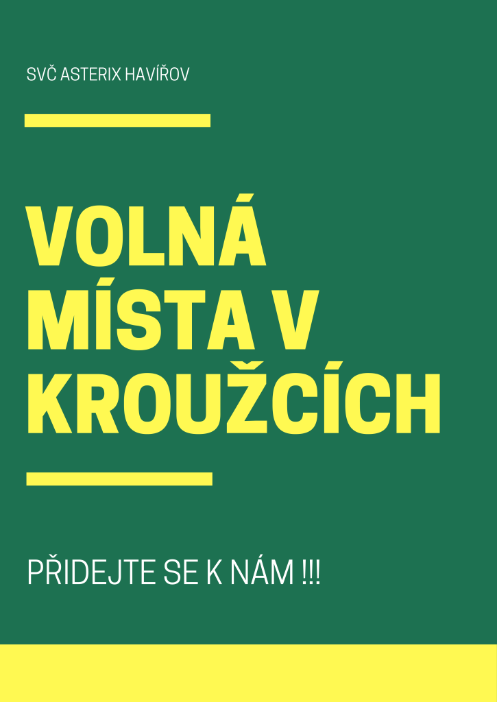 VOLNÁ MÍSTA V KROUŽCÍCH