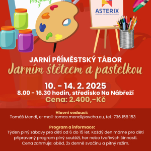 Jarním štětcem a pastelkou