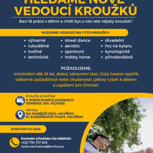 Hledáme nové vedoucí kroužků