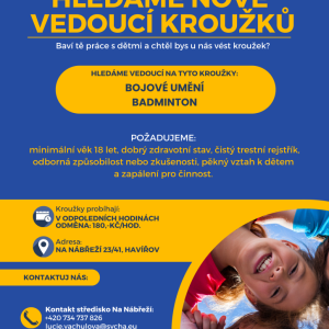 Hledáme externí pracovníky